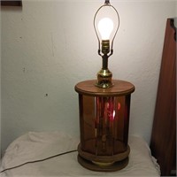 Vintage Glass Light Lamp Works!