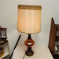 Vintage Mid Century Modern Glass Base Lamp