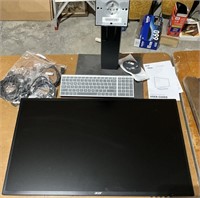 32" Acer monitor and stand, keyboard, mouse