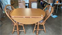 Drop Leaf Dining Table W/2 Chairs