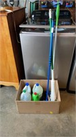 Box lot of Cleaning Supplies