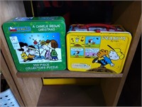 Charlie Brown lunch box & 550 piece puzzle