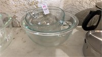 Glass bowl and Measuring Bowl