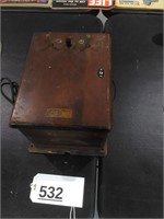 Oak telephone ringer box