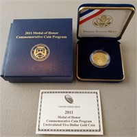 2011 Medal of Honor $5 Gold Commemorative Coin