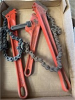 14” Chain Wrenches, Offset Rigid Adj. Wrench