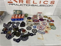 Vintage patches military and other advertising