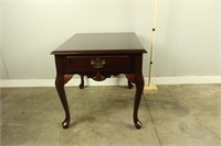 Side Table with Drawer and Cabrio Legs