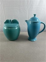 Fiesta ware original coffee pot and Red Wing