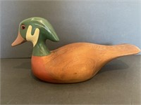 Hand Carved Wooden Duck Stamped French Broad