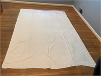 QUILT 66" X 86" HAND STICHED - DOES HAVE STAINS