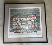 Framed Original Print of the Cleveland Browns