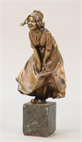 Franz Peleschka Lunard Bronze Girl