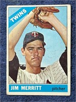 JIM MERRITT VINTAGE 1966 TOPPS CARD