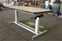 Adjustable Height Table Approx 73"x37"