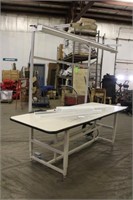 Adjustable Height Table W/  Light,Approx 97"x37"