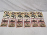 6- Troops "Armor" Desert Storm Trading Cards