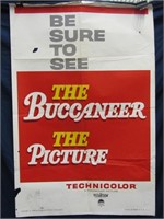 "The Buccaneer The Picture" 1958 Poster 41" x 27"