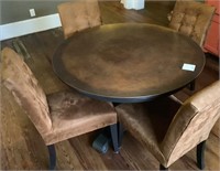 Copper Dining Room Table & Chairs