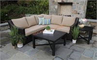 Canopy Wicker Outdoor Sectional