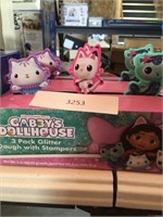 Gabbys dollhouse 3 pack glitter dough stampers x2