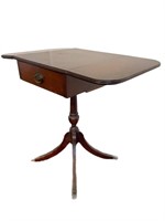 Antique Wood Drop Leaf Side Table