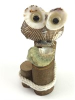 4" Seashell Owl Art