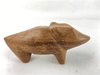 Little Carved Wooden Pig