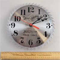 Craftsman Saw Blade 10" Battery Operated Clock