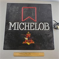 Vintage Michelob Beer Sign 18 x 18" Works