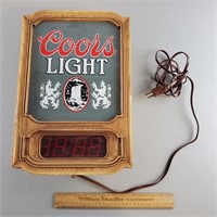 Coors Beer Sign - Lights Up but Needs TLC 11 x 16"