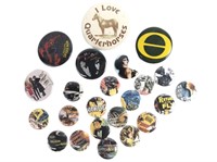 Lot of Pin Back Lapel Pins-Buttons