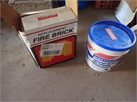 (5) Fire Brick & Pail Of Joint Compound