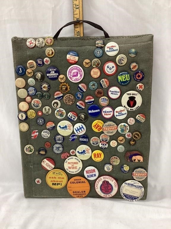 Collection of Pin Backs incl. Political