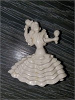 VINTAGE CELLULOID 1940 MEXICAN DANCING LADY BROOCH