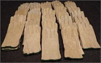 (30) Pairs Men's Kevlar Leather Work Gloves Size M