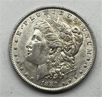 1889 $1 Morgan Silver Dollar AU/UNC