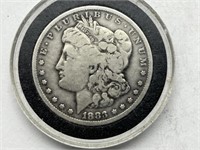 1883-CC $1 Morgan Silver Dollar
