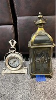 20” lantern & 12” William Merchant mantle clock