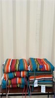 New striped seat cushions