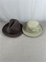 Fishing hat and felt lined hat