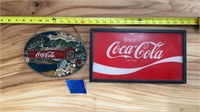 CocaCola memorabilia! stainglass & signage