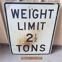 Weight Limit Aluminum Sign 24 x 30"