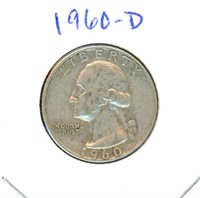 1960-D Washington Silver Quarter