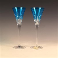 Waterford crystal Pops Aqua Toasting Flutes