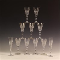 Crystalex handmade Bohemian goblets and flutes mad