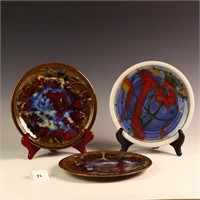 2001 and 2003 Alan Burslem Stoneware plates