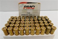 (50) Rounds of PMC 44 rem mag 180GR JHP ammo.