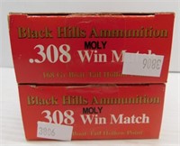(40) Rounds of Black Hills 308 win match 168GR