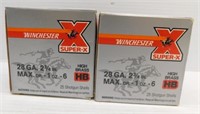 (50) Rounds of Remington 28 gauge 2 3/4" high
